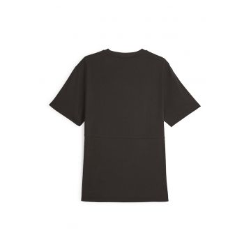 Tricou de bumbac cu imprimeu logo supradimensionat Power