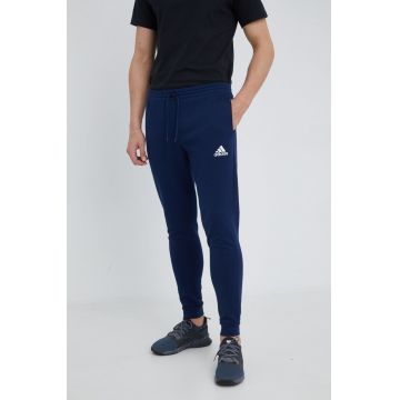 adidas Performance pantaloni de trening Entrada 22 bărbați, culoarea bleumarin, cu imprimeu H57529