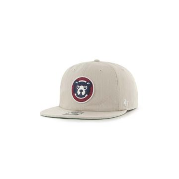 47brand șapcă din amestec de lână MLB Chicago Cubs culoarea bej, cu imprimeu