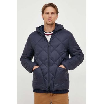 Barbour geaca barbati, culoarea albastru marin, de tranzitie