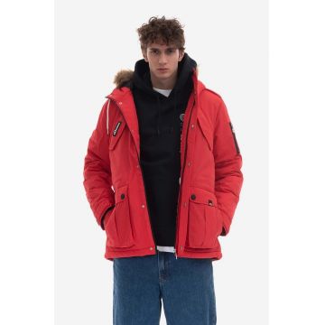Ellesse geacă barbati, culoarea rosu, de iarna SHL03704-RED