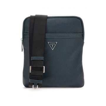 Geanta crossbody de piele ecologica cu logo Certosa