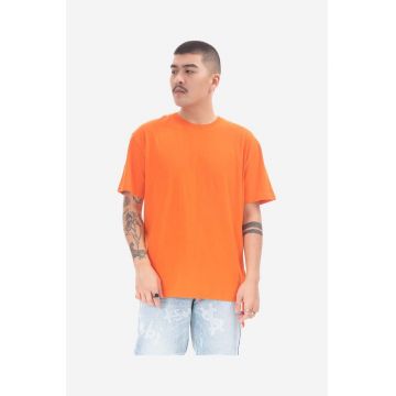 KSUBI tricou din bumbac culoarea portocaliu, neted MPS23TE025-ORANGE