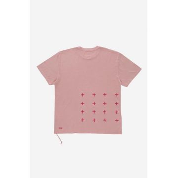 KSUBI tricou din bumbac culoarea roz, cu imprimeu MSP23TE025-PINK