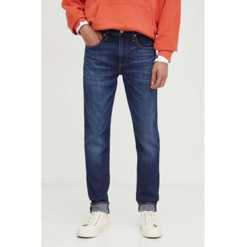 Levi's 512 SLIM TAPER culoarea albastru marin