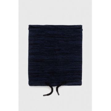 Medicine fular impletit bărbați, culoarea bleumarin, melanj
