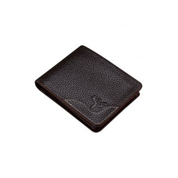 Portofel de piele cu aspect texturat