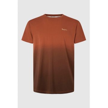 Tricou din bumbac cu model in degrade