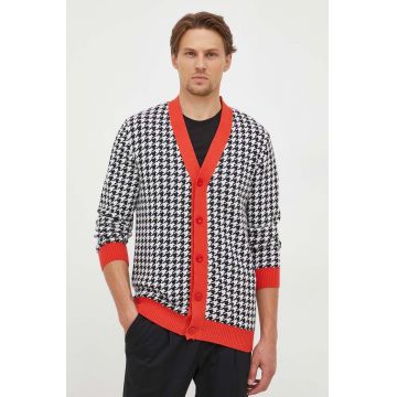 United Colors of Benetton cardigan din amestec de casmir culoarea alb