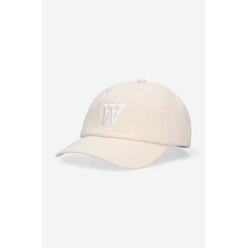 Wood Wood șapcă de baseball din bumbac Eli AA culoarea alb, cu imprimeu 10250811.7083-OFFWHITE
