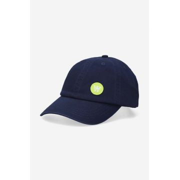 Wood Wood șapcă de baseball din bumbac Eli culoarea albastru marin, cu imprimeu 10250800.7083-OFFWHITE