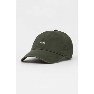 Wood Wood șapcă de baseball din bumbac Low profile twill cap culoarea verde, uni 12110804.7083-OFFWHITE