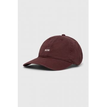 Wood Wood șapcă de baseball din bumbac Low profile twill cap culoarea violet, uni 12110804.7083-OFFWHITE