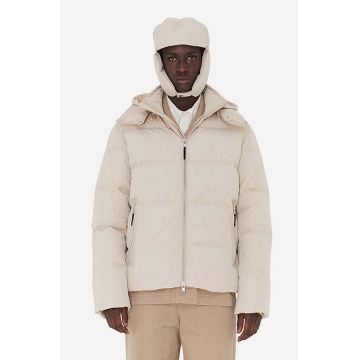 Wood Wood geacă de puf Ventus Tech Stripe Down Jacket barbati, culoarea bej, de iarna 12235910.1242-LIGHTSA