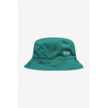 Wood Wood pălărie din bumbac culoarea verde, bumbac 12130801.7083-BLOODOR