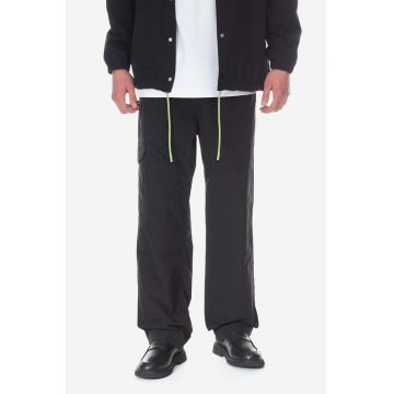 Wood Wood pantaloni barbati, culoarea negru, drept 12245009.1283-BLACK