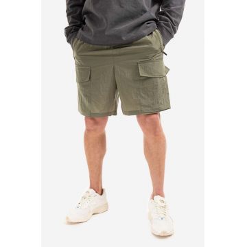 Wood Wood pantaloni scurți Ollie barbati, culoarea verde 12215209.5112-RUST