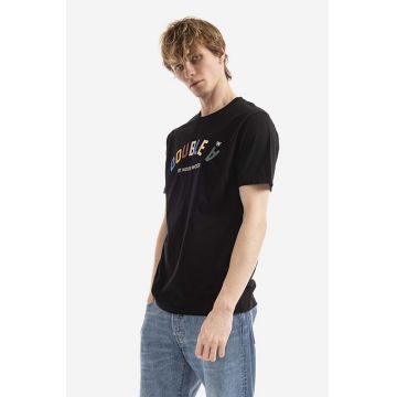 Wood Wood tricou din bumbac Ace Arch T-shirt culoarea negru, cu imprimeu 10285702.2222-WHITE