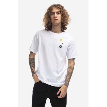 Wood Wood tricou din bumbac Ace Patches T-Shirt culoarea alb, cu imprimeu 10235704.2222-WHITE