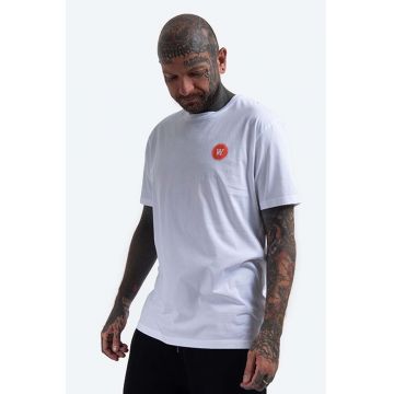 Wood Wood tricou din bumbac Ace T-shirt culoarea alb, cu imprimeu 10135701.2222-WHITE/O