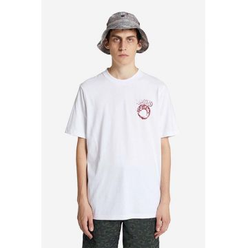 Wood Wood tricou din bumbac Bobby Eye Graphic T-shirt culoarea alb, cu imprimeu 12225704.2489-WHITE