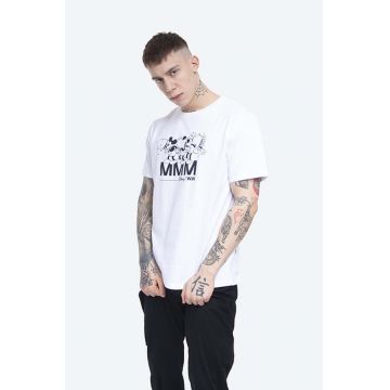 Wood Wood tricou din bumbac Bobo T-shirt culoarea alb, cu imprimeu 12025702.2334-BRIGHTW