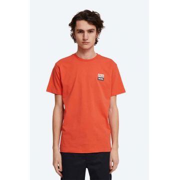 Wood Wood tricou din bumbac Boris x Fila culoarea portocaliu, cu imprimeu 688383.B026-ORANGE