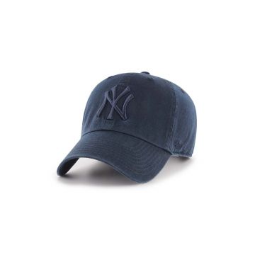 47brand șapcă de baseball din bumbac MLB New York Yankees culoarea bleumarin, cu imprimeu B-RGW17GWSNL-NYC