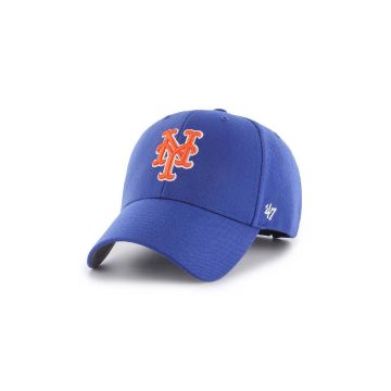 47brand șapcă din amestec de lână MLB New York Mets cu imprimeu B-MVP16WBV-RYC