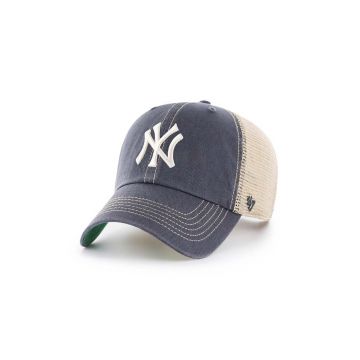 47brand sapca MLB New York Yankees culoarea albastru marin, modelator