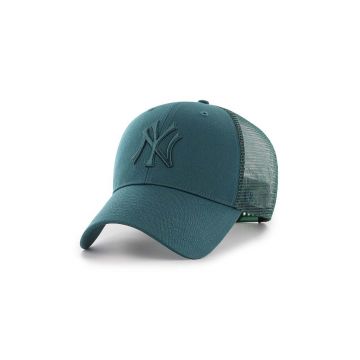 47brand sapca MLB New York Yankees culoarea turcoaz, cu imprimeu