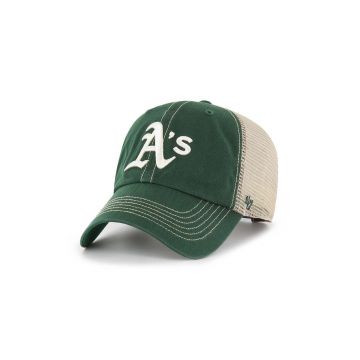 47brand sapca MLB Oakland Athletics culoarea verde, modelator