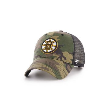 47brand sapca NHL Boston Bruins culoarea verde, modelator
