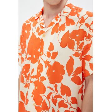 Camasa cu maneci scurte si imprimeu floral