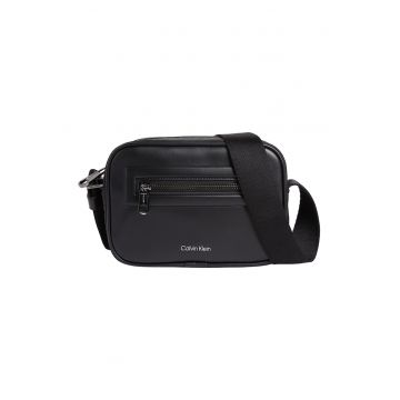 Geanta crossbody cu fermoar si logo Elevated Camera