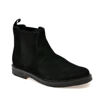 Ghete CLARKS negre, CLAREAS, din piele intoarsa