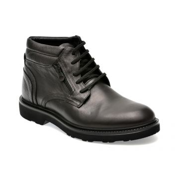 Ghete OTTER negre, 50134, din piele naturala