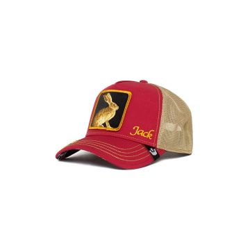Goorin Bros sapca culoarea rosu, cu imprimeu