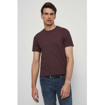 Medicine tricou barbati, culoarea bordo, melanj