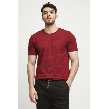 Medicine tricou din bumbac culoarea bordo