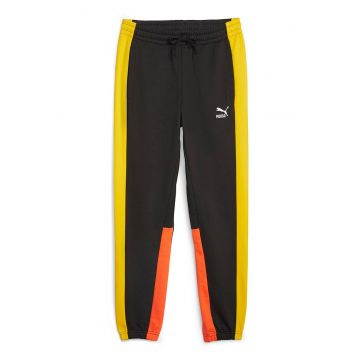 Pantaloni sport cu model colorblock Classics Block
