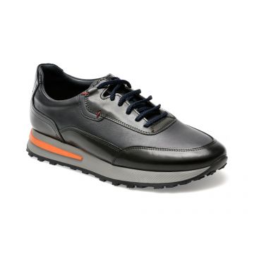 Pantofi OTTER bleumarin, 231181, din piele naturala