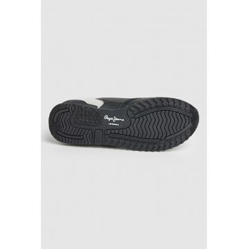 Pantofi sport cu insertii de piele ecologica