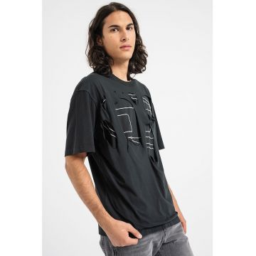 Tricou lejer cu imprimeu logo Strapoval