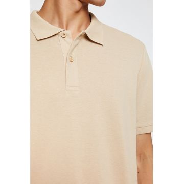 Tricou polo slim fit de bumbac