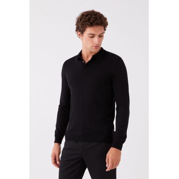 Bluza polo cu model uni