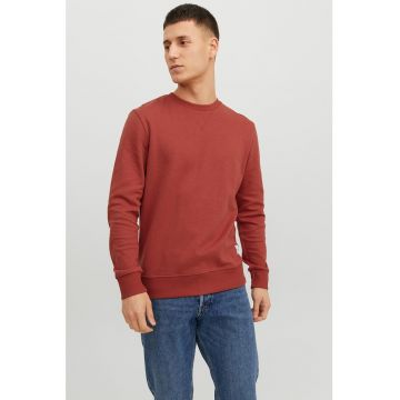 Bluza sport regular fit cu decolteu la baza gatului Basic
