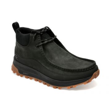 Ghete CLARKS negre, ATLWABT, din nabuc