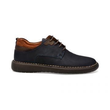 Pantofi OTTER bleumarin, 29332, din nabuc