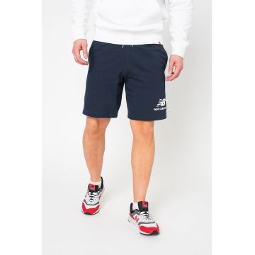 Bermude din jerseu cu logo Essentials Stacked